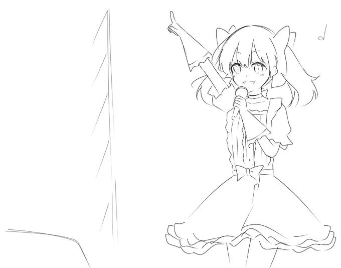 ちーちゃんのお歌楽しみというらくがき。 