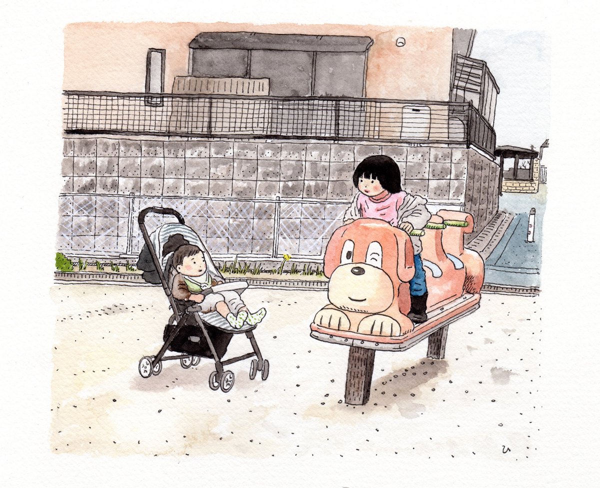 #2019年自分が選ぶ今年の4枚 
水彩絵具、娘息子。 