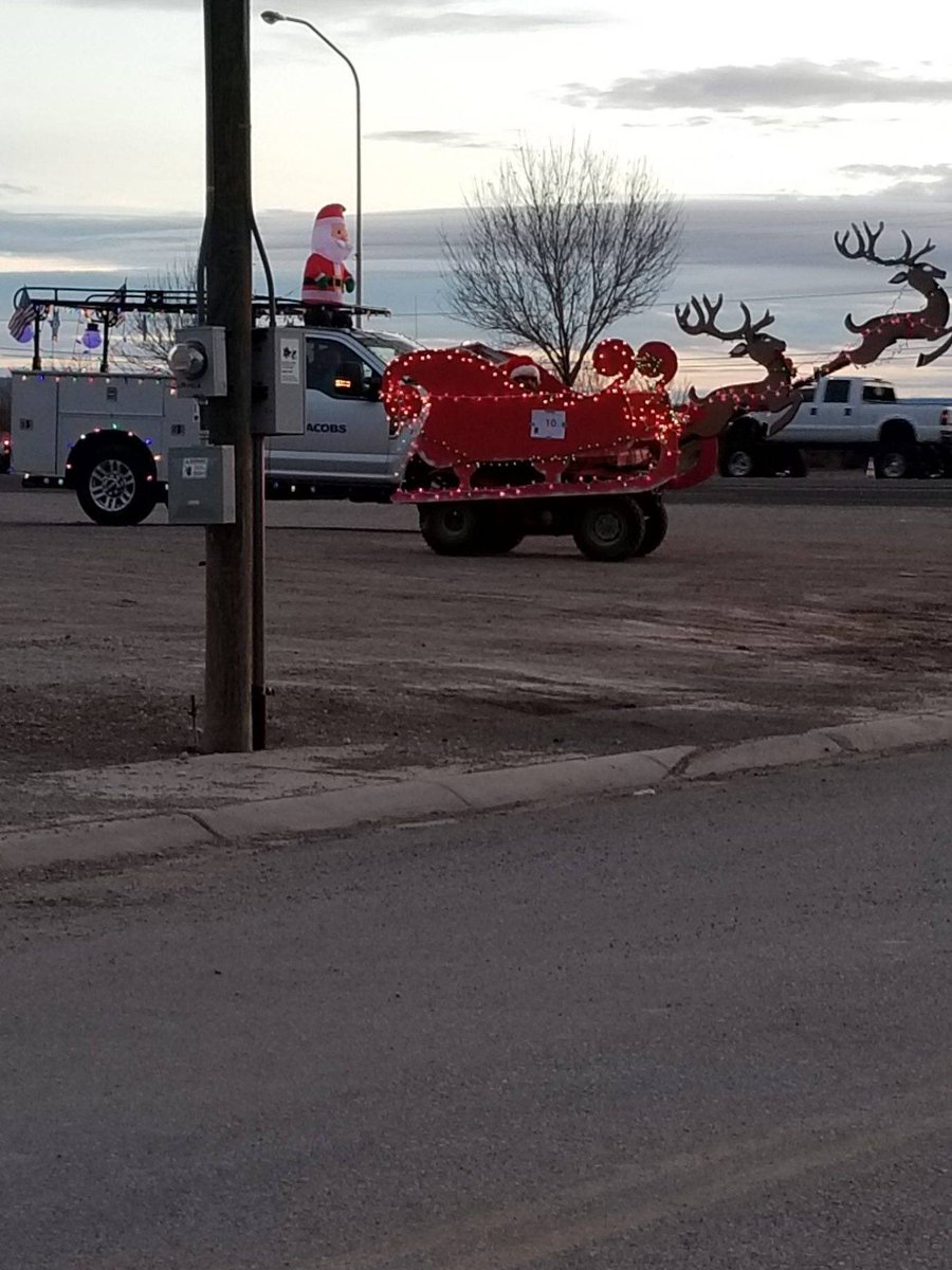 GrantsMainSt's tweet photo. This year’s winners of the Grants MainStreet Annual Light Parade are:

1st place and Grants Rockabilly is Float #10 by Mayor Martin Modey Hicks
2nd place is Float #14 the Light Up the Night Float
2rd place was a tie between float #5 Recycle Cibola and float #11 by Jacobs. https://t.co/MEGH87Ry9s