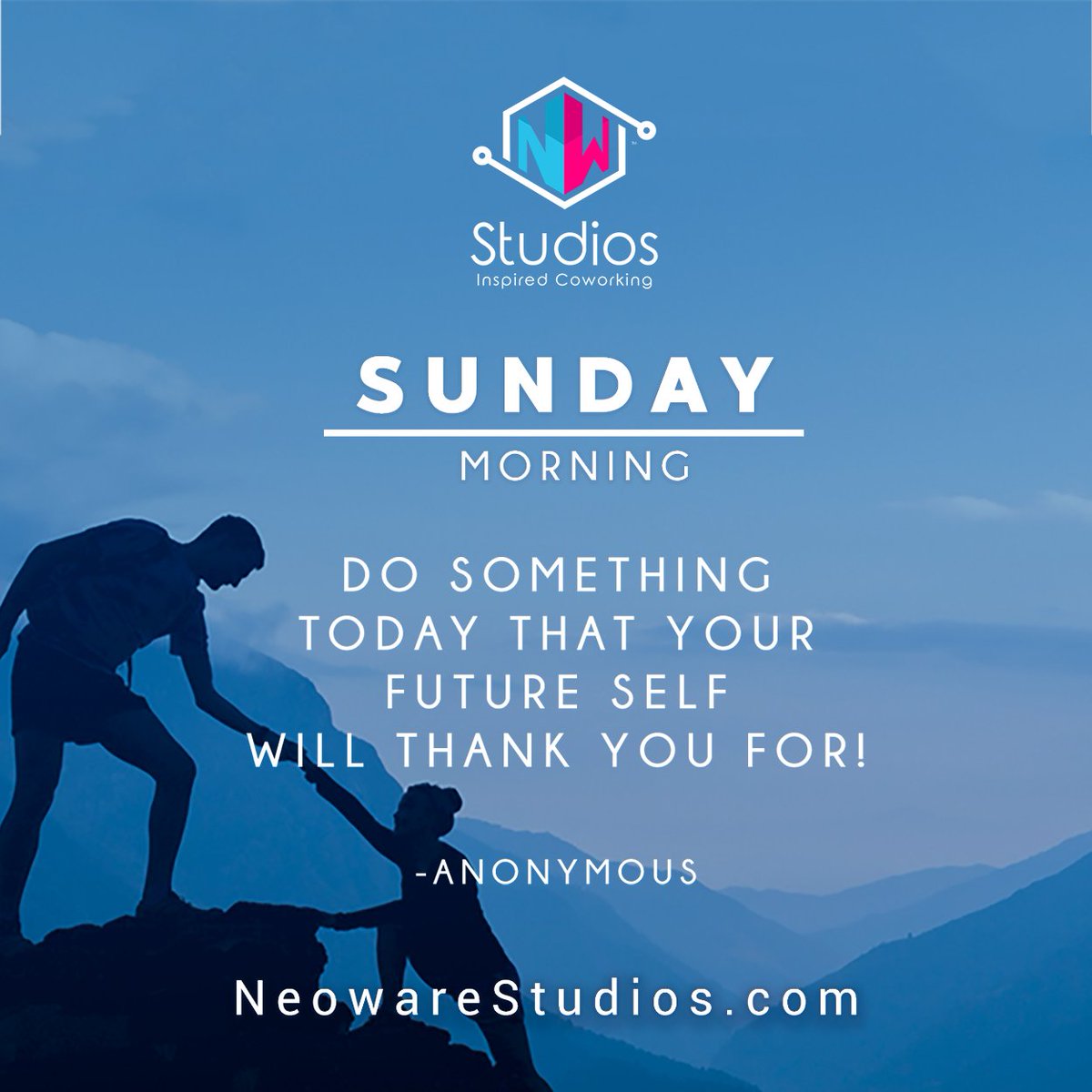 NeowareStudios's tweet image. Do something today that your future self will Thank You for! 
.
NeowareStudios.com
.
.
#SundayFunday #Sunday #QOTD #Entrepreneurs #Innovators #Community #Coworking #MallLife #Oviedo #Tech #UCF #Smile