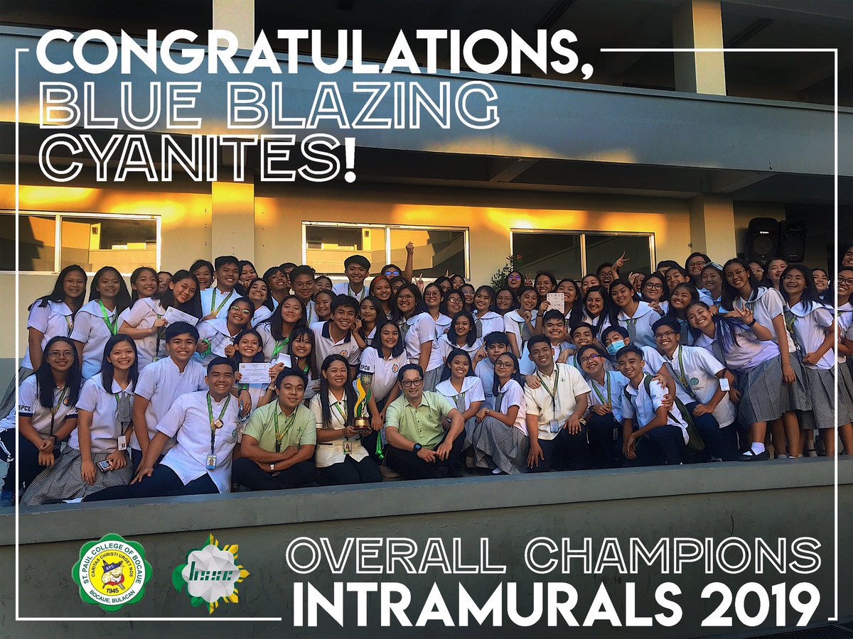 spcbhssc's tweet image. Congratulations, Grade 10 Blazing Cyanites for being the Overall Champion for this year&apos;s Intramurals! 💙

Caritas Christi Urget Nos! ⚜️