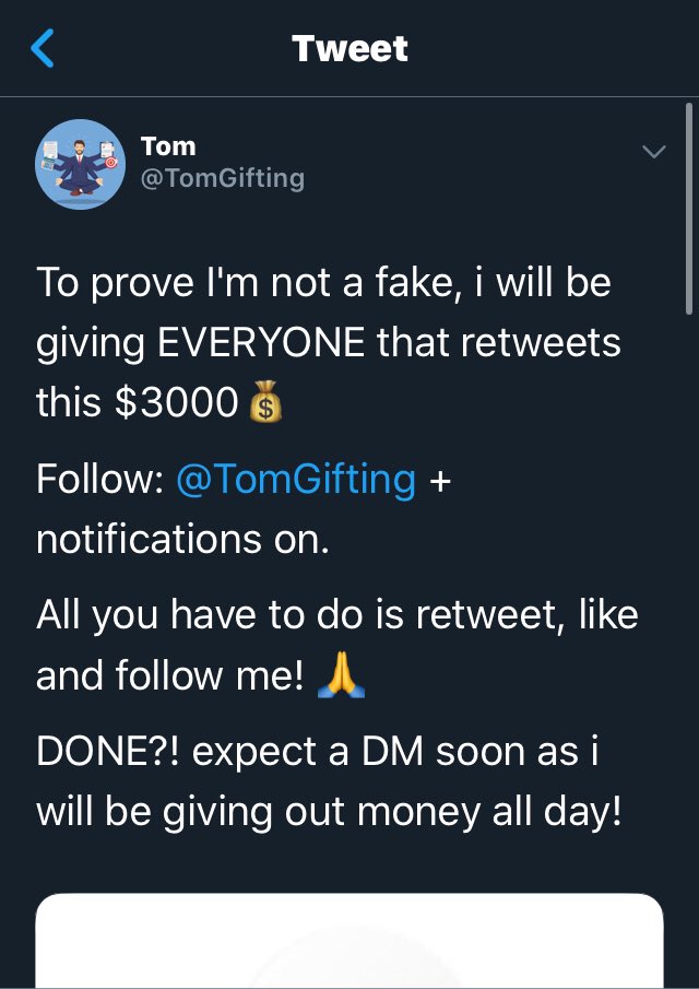 ScamAnnihilator's tweet photo. #ScammerPurg:

@TomGifting #TomGifting
@TomTomGifting #TomTomgGifting 
@TomGiftings #TomGiftings https://t.co/wi2oq4xbfI