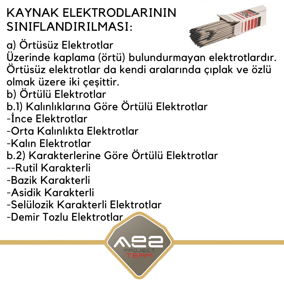 ae2project's tweet photo. Bilgi Pazarı'nda bu hafta kaynak elektrodunu inceledik. ✨ Kaydırarak okuyabilirsiniz ➡️
Daha ayrıntılı bilgiye websitemizi ziyaret ederek blog yazılarımızdan ulaşabilirsiniz.
https://t.co/b4GIGn418x
#ae2project #engineering #bilgi #elektrot #kaynak #metalurji #kaynakelektrodu https://t.co/256jgZY5PJ