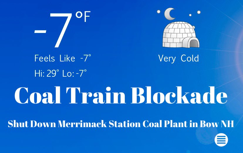 ECHOActionTeam's tweet image. WORLD ON FIRE. 
This is a #ClimateEmergency. 
Last night activists blocked a coal train bound for Merrimack Station in Bow #NH...twice. Thank you @ClimateDisobey! #Solidarity #BucketByBucket #TrainByTrain #CloseBow #NHpolitics #FossilFree603