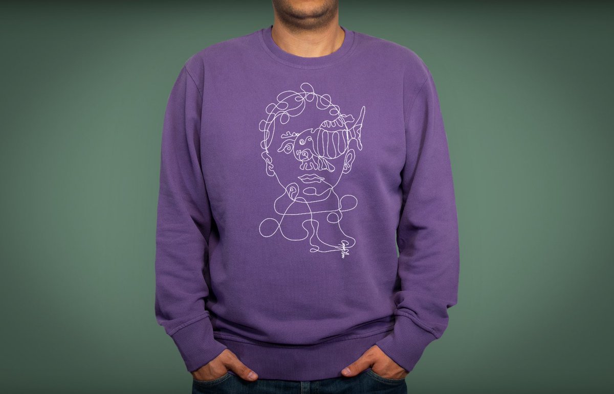 Balık Göz Erkek Sweatshirt #tasarım #sweatshirt #mor