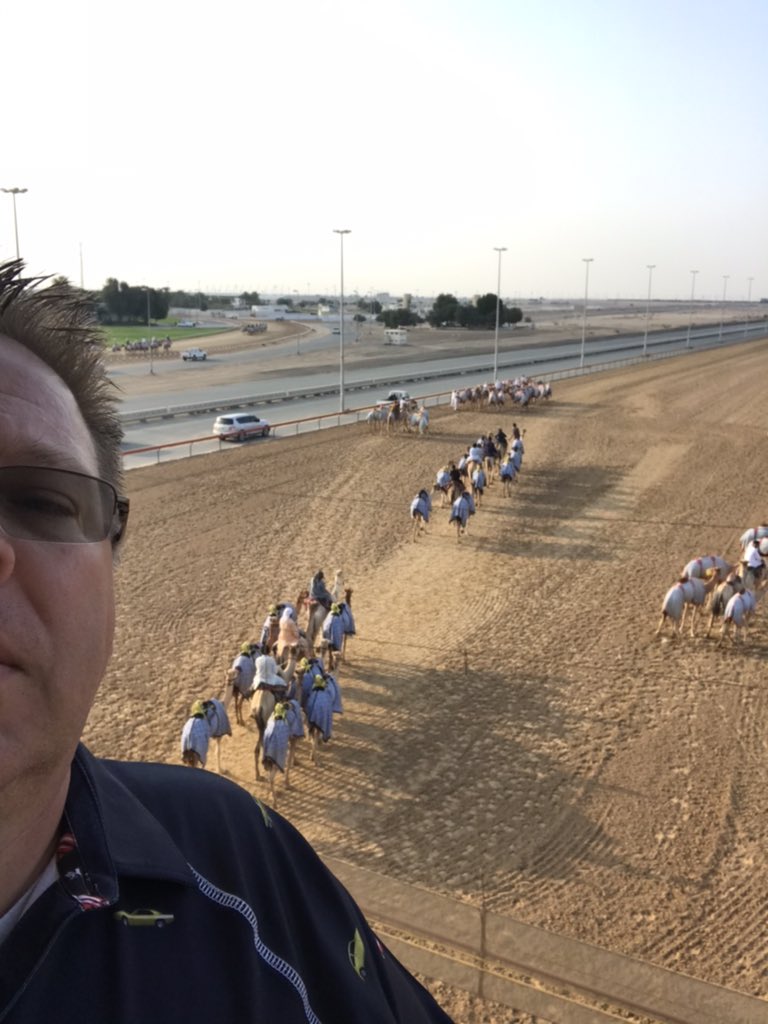 Checking out some camel racing