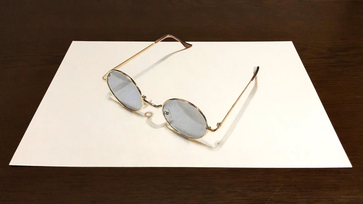 サングラスを描いた結果？超リアルすぎるwww