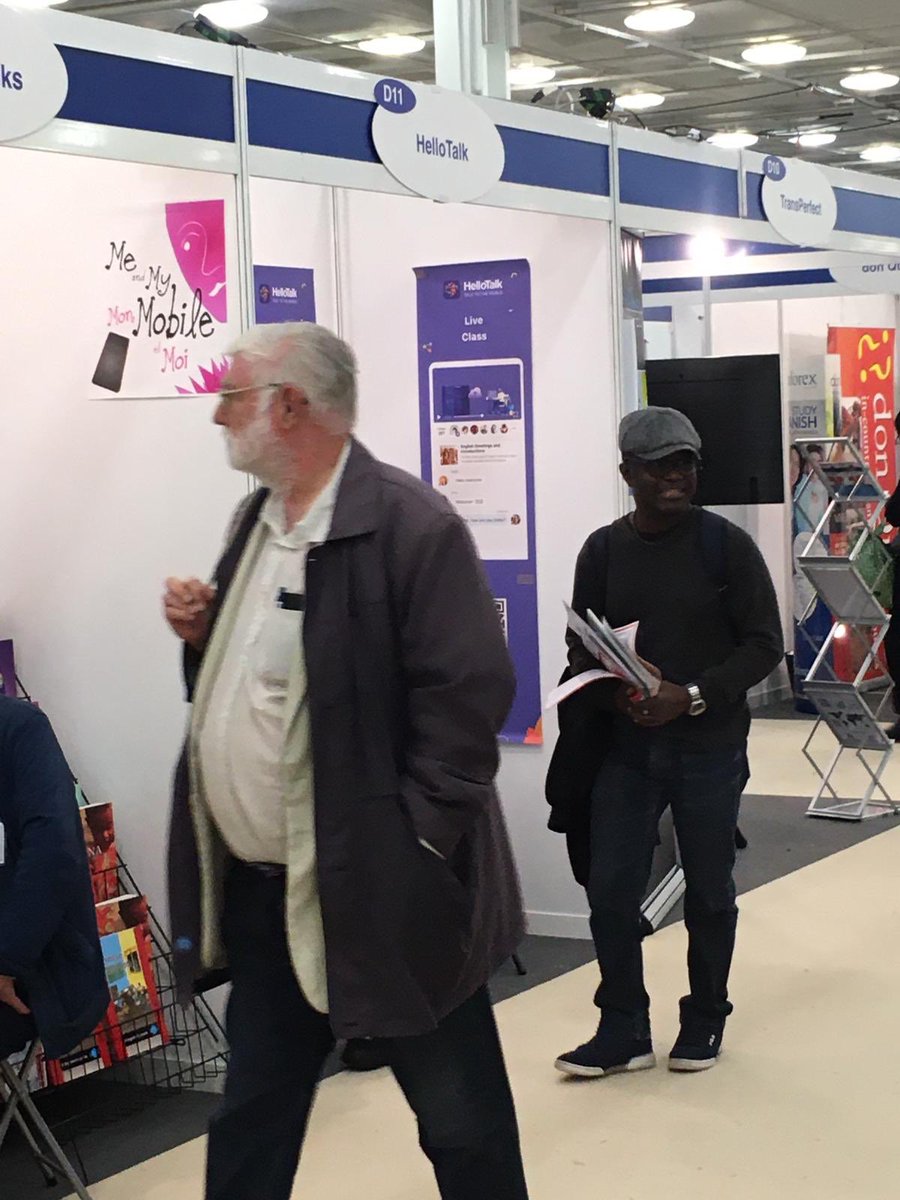 HelloTalkApp's tweet photo. On November 15-17, we participated in the #TheLanguageShow in London. It was fun to meet #drpopkins who stopped by our stand and shot a video with Michael from our team! We’d like to thank Caroline Anosike for helping us as a volunteer, you helped us a lot!
#hellotalk https://t.co/cSNwfyll7k