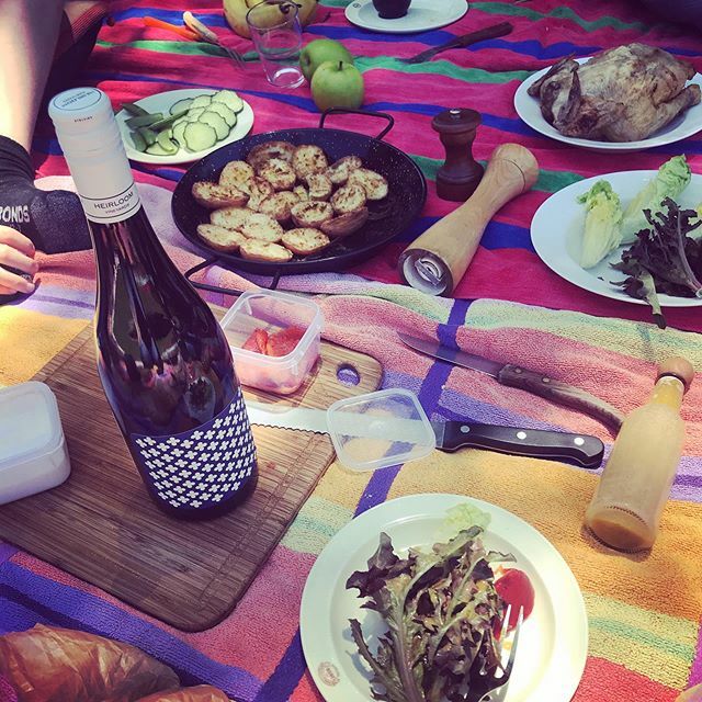 Sunday picnic with Heirloom Vineyards. Heaven in a glass. ift.tt/2OYlpuf