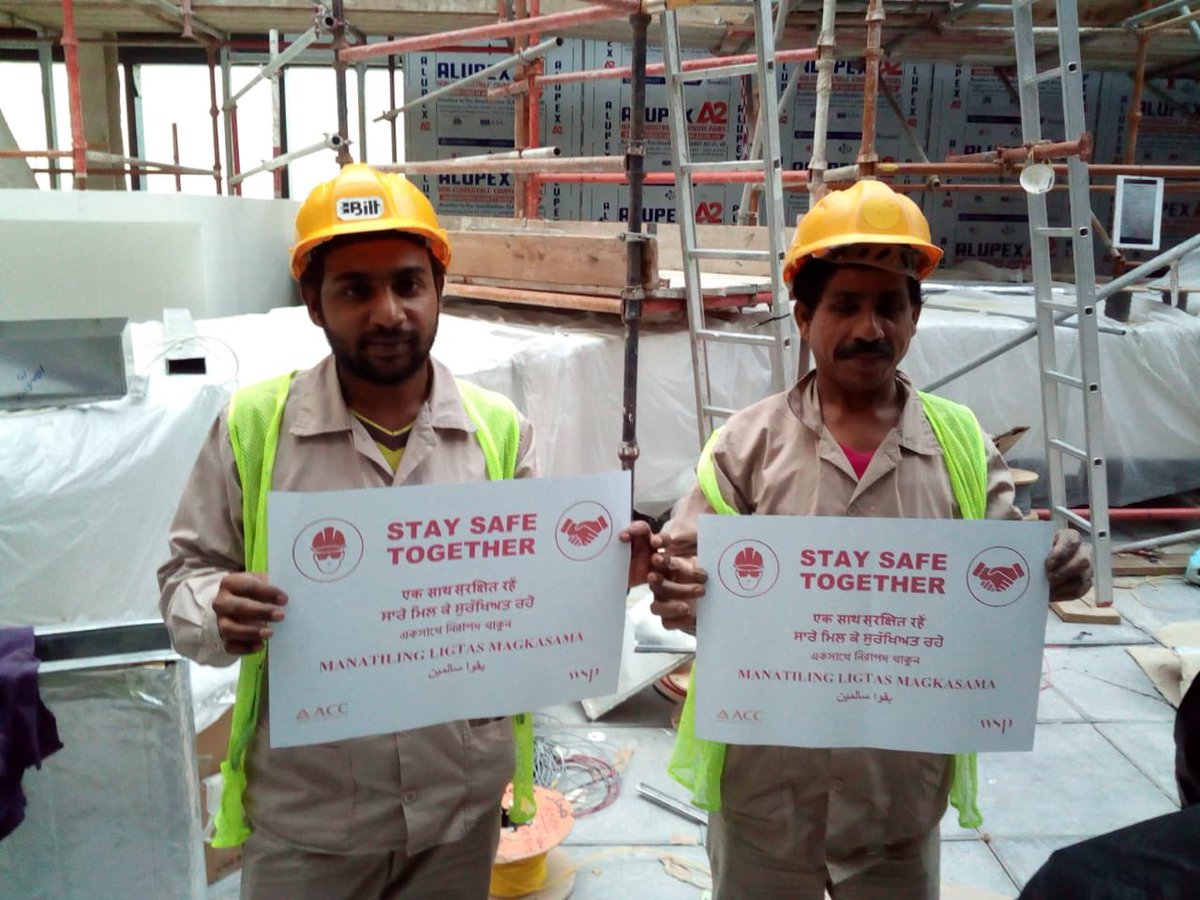LinoYohannan1's tweet photo. Stay Safe Together Campaign kicked off across all of our supervision projects in the region @WSP_ME @wsp https://t.co/hcgQmTOCA7