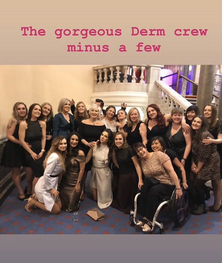 james80_'s tweet photo. Fab night and fab team #teamderm @WyeValleyNHS ❤️ https://t.co/i9zUoCqG6L