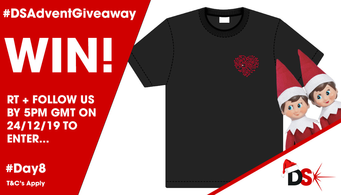 RSDesignSpark's tweet photo. It's #Day8 of our #DSAdventGiveaway. RT + Follow us by 5pm GMT on 24/12/19 for the chance to #WIN a DesignSpark #LoveElectronics t-shirt #DSElves #Advent #Giveaway Full T&amp;C's at https://t.co/wgoiWKmn33 https://t.co/J8nyZ1Nbt3