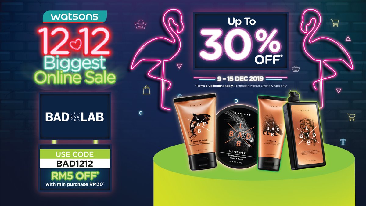 Watsons Malaysia On Twitter Up To 30 Off On Bad Lab Products
