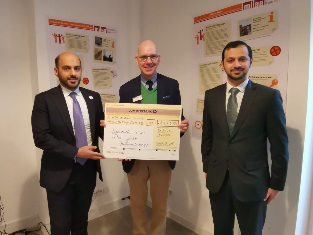 UAEinBerlin's tweet photo. Im Rahmen ihres gesellschaftlichen Engagements im Jahr der #Toleranz kooperierte die Botschaft der #VAE mit der #Milaa gGmbH zwecks Ausstattung einer Kriseneinrichtung für Jugendliche in #Berlin.
#Year_of_Tolerance @MoFAICUAE https://t.co/yBJmejh5vo