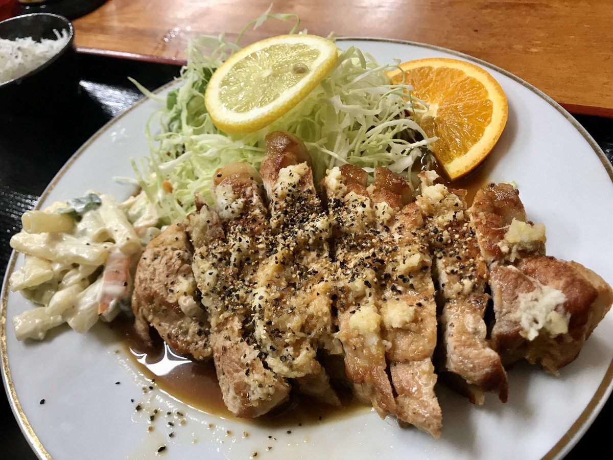 川 Kawa 初入店 せんな里食堂さんでにんにく焼き定食 大洗 川 Kawa 初入店 せんな里食堂さんでにんにく焼き定食 大洗