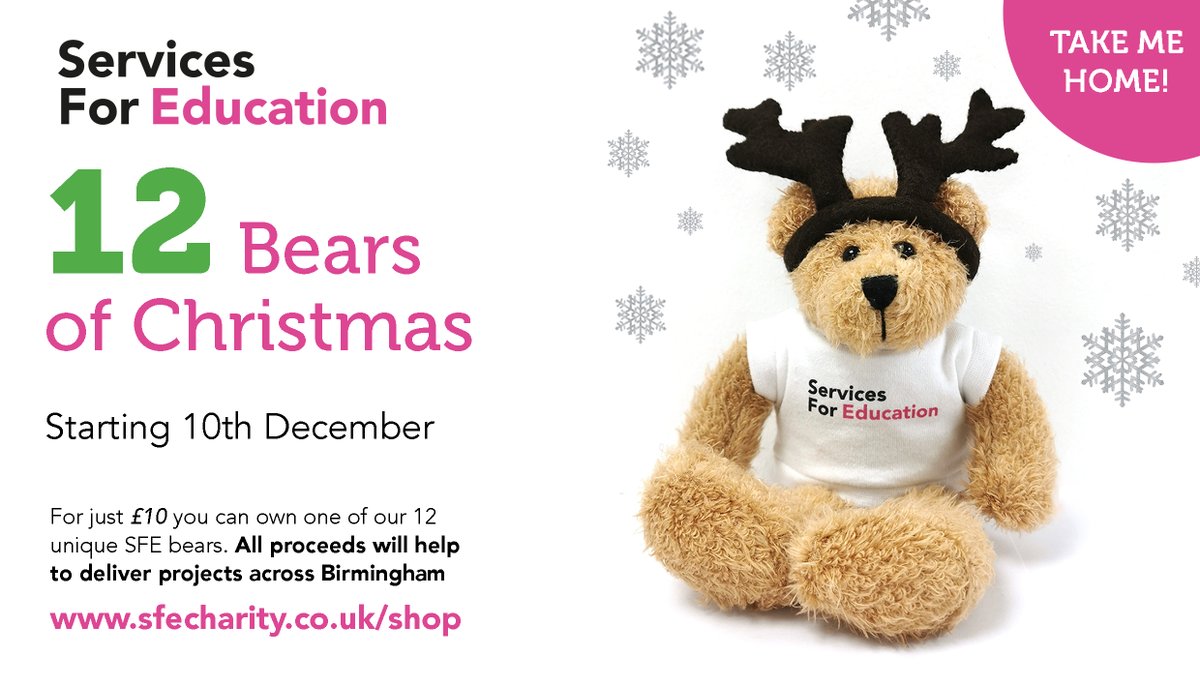 BEAR-TASTIC NEWS 🐻🙌 NOT LONG TO GO...⏰

12 unique Christmas Bears will be available to buy from the 10th December - look out on our social media pages for posts and updates 👀

#comingsoon #12daysofbears #sfebears #charity #christmasbears #newwebsite