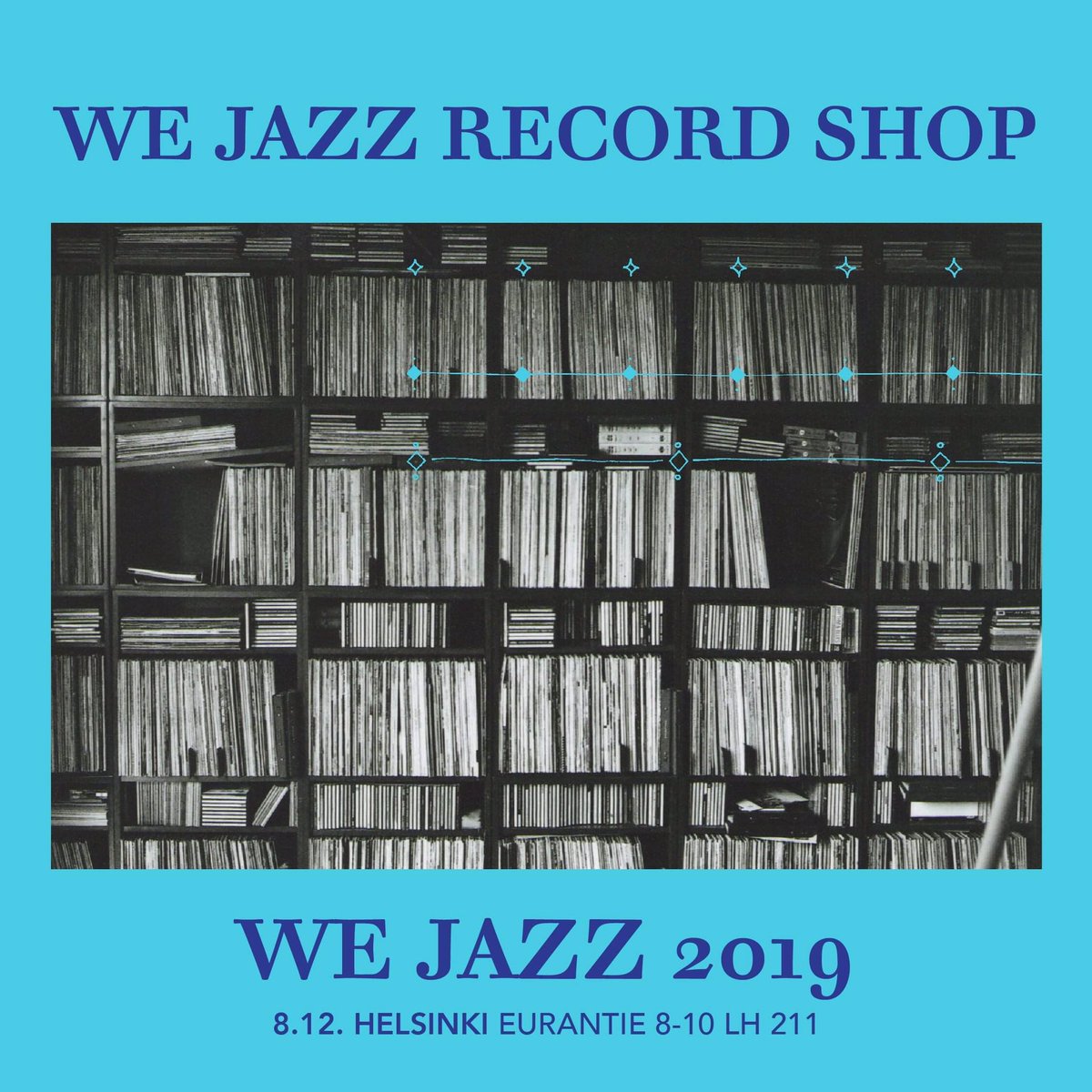 We Jazz Record Shop is open today from noon until 4pm. DJ @Dubbeldie spins tunes w/ We Jazz DJs. Free entry! #wejazz2019