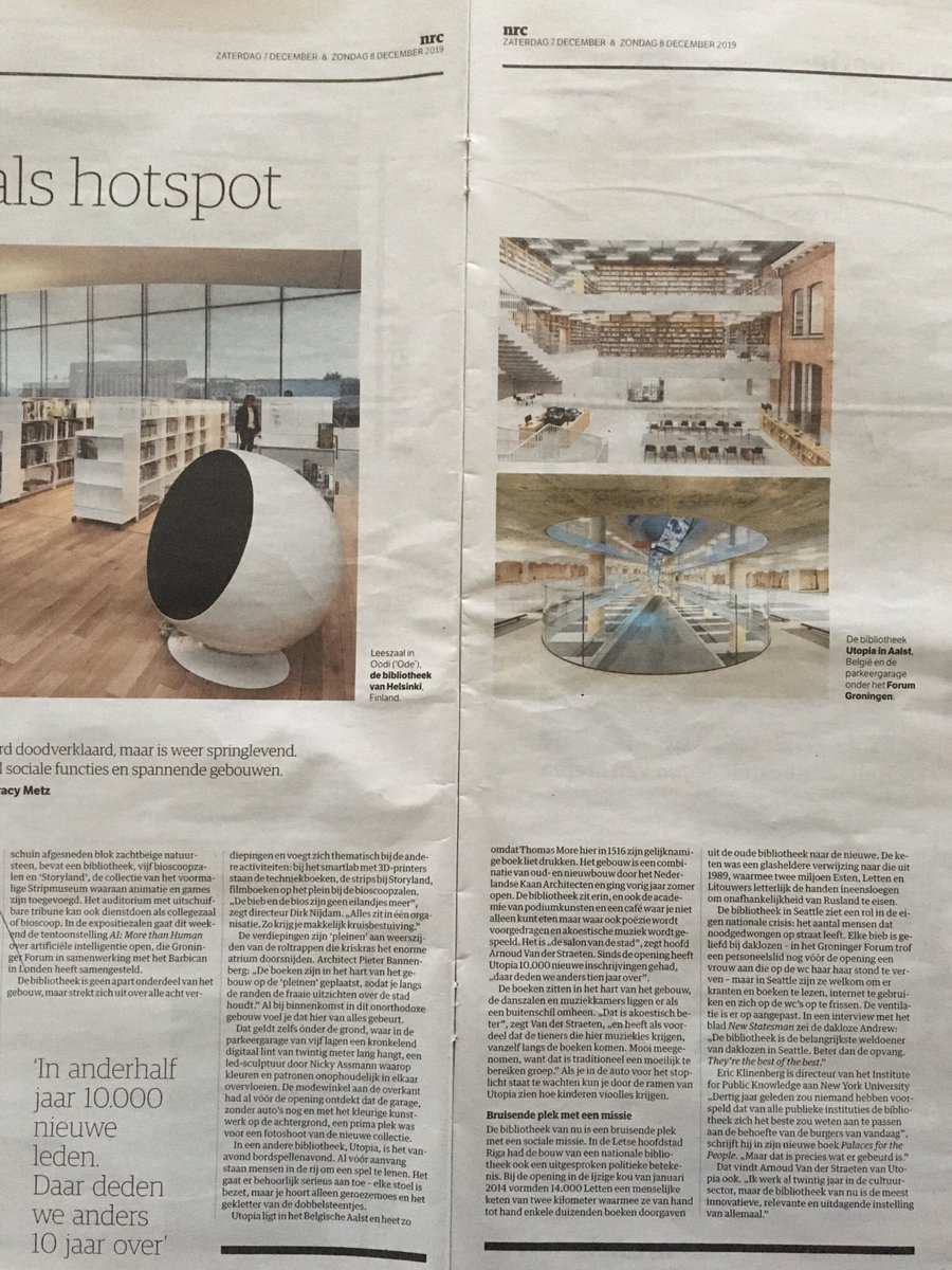 Ernst_Steffen's tweet image. Hier wordt een mens blij van! Kan dus wel: traditionele instelling aanpassen aan de behoeften van vandaag. Mooie conclusie: bibliotheek als hotspot. #debieb #transformation