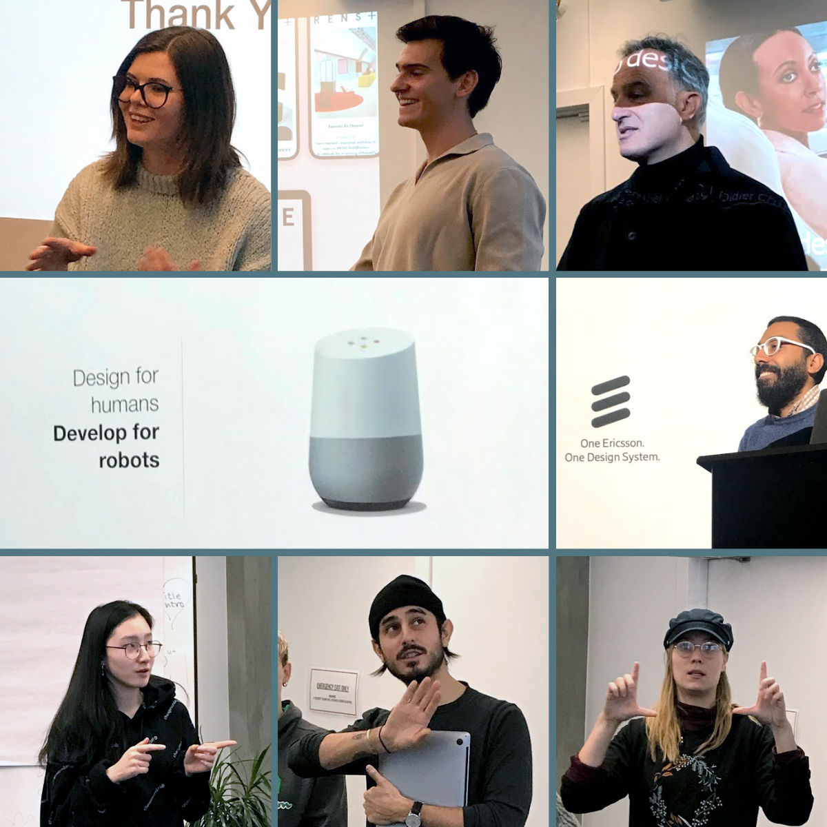 Week 3, Design systems was in our heads this week - visually shown on Didier Chincholles forehead :) Thanks to Yuliya Demchenko, H&amp;M, Daan van der Zwaag, Devign.it &amp; UX team, Ericsson. Agenda: designfortheuser.3.snowfirehub.com
#collaborate #frontenddeveloper #Designersunite