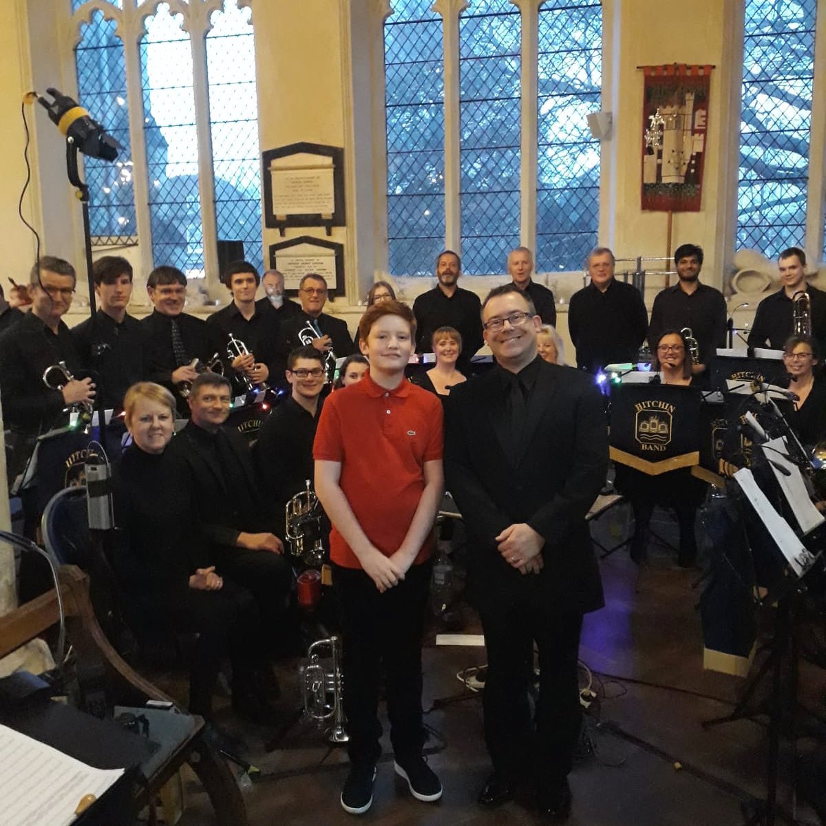 StChris_Music's tweet photo. Well done to Buster who performed with Hitchin Town Band yesterday at St Mary’s Church. Buster submitted his audition tape a few months back and was invited to perform and to sing ‘Walking in the Air’ at a live screening of The Snowman.
#mystchris #hitchintownband #boysoprano https://t.co/JpzOpVSlhf