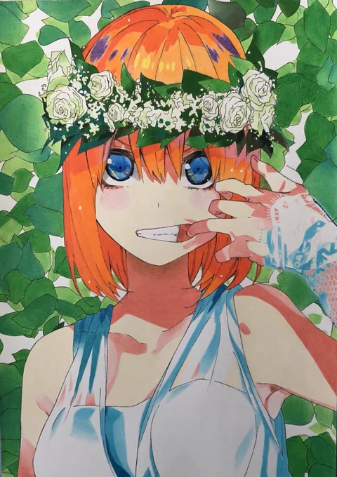 色鉛筆で中野四葉描きました!
沢山の方に見て頂けたら嬉しいです!
#模写 #五等分の花嫁 