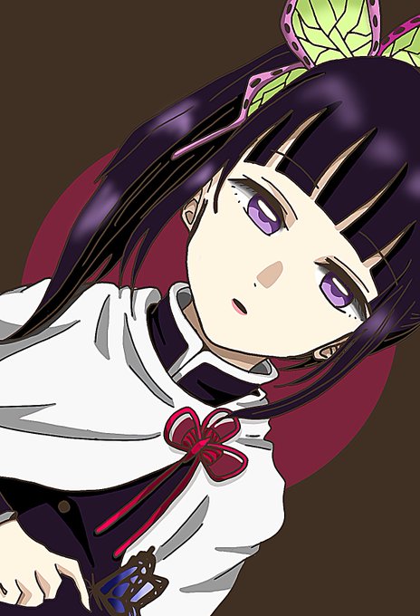 せーちゃん⭐さんがTwitterに投稿した栗花落カナヲ(鬼滅の刃)のイラスト。