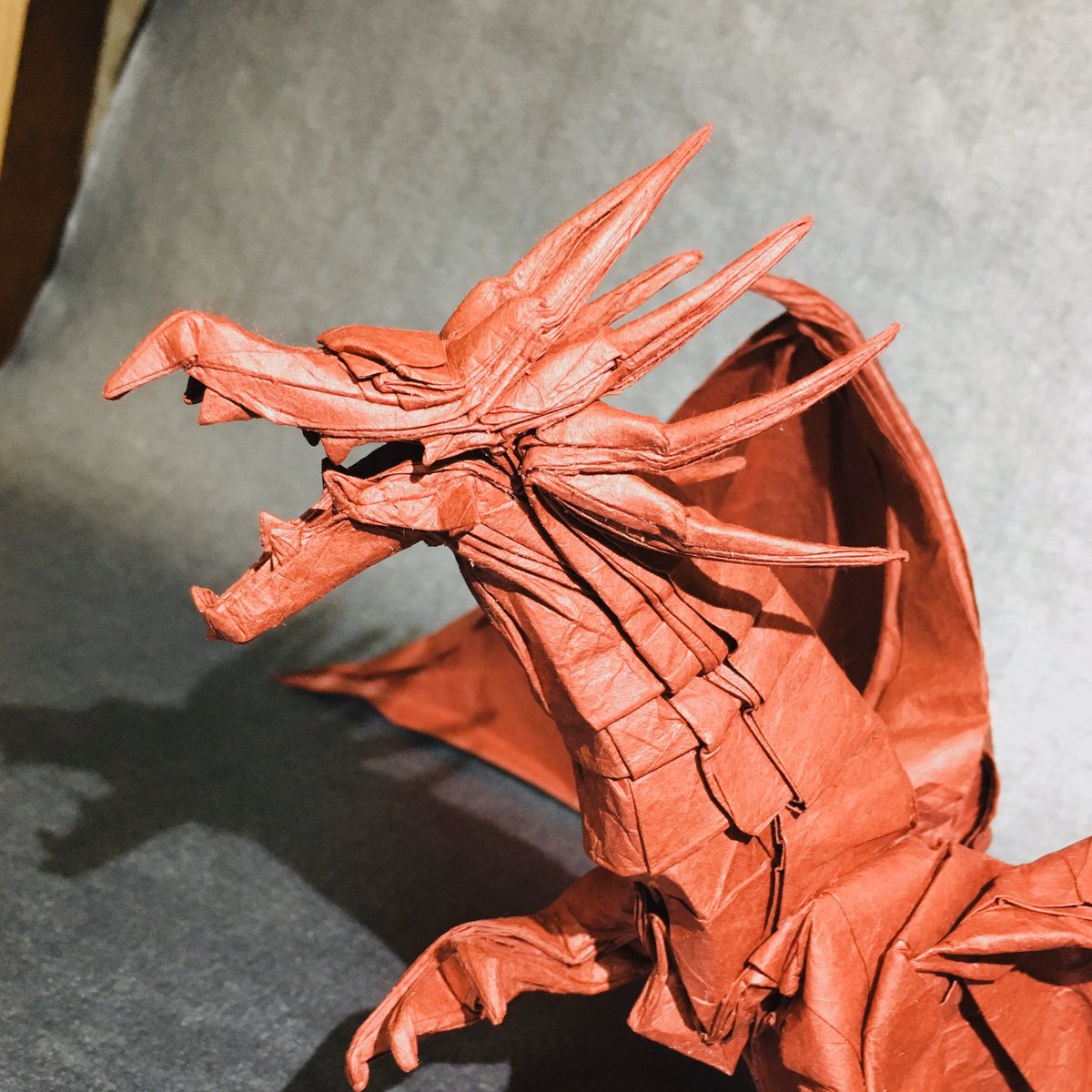 エンシェントドラゴン（台付き）｜折り紙（神谷哲史） ✧✧✧ エンシェントドラゴン / Ancient Dragon designed by