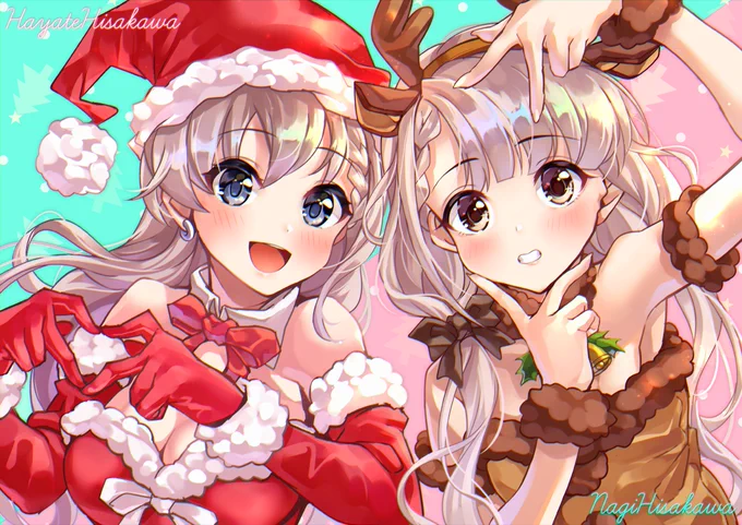 久川姉妹とクリパ🎄 
#久川凪 #久川颯 