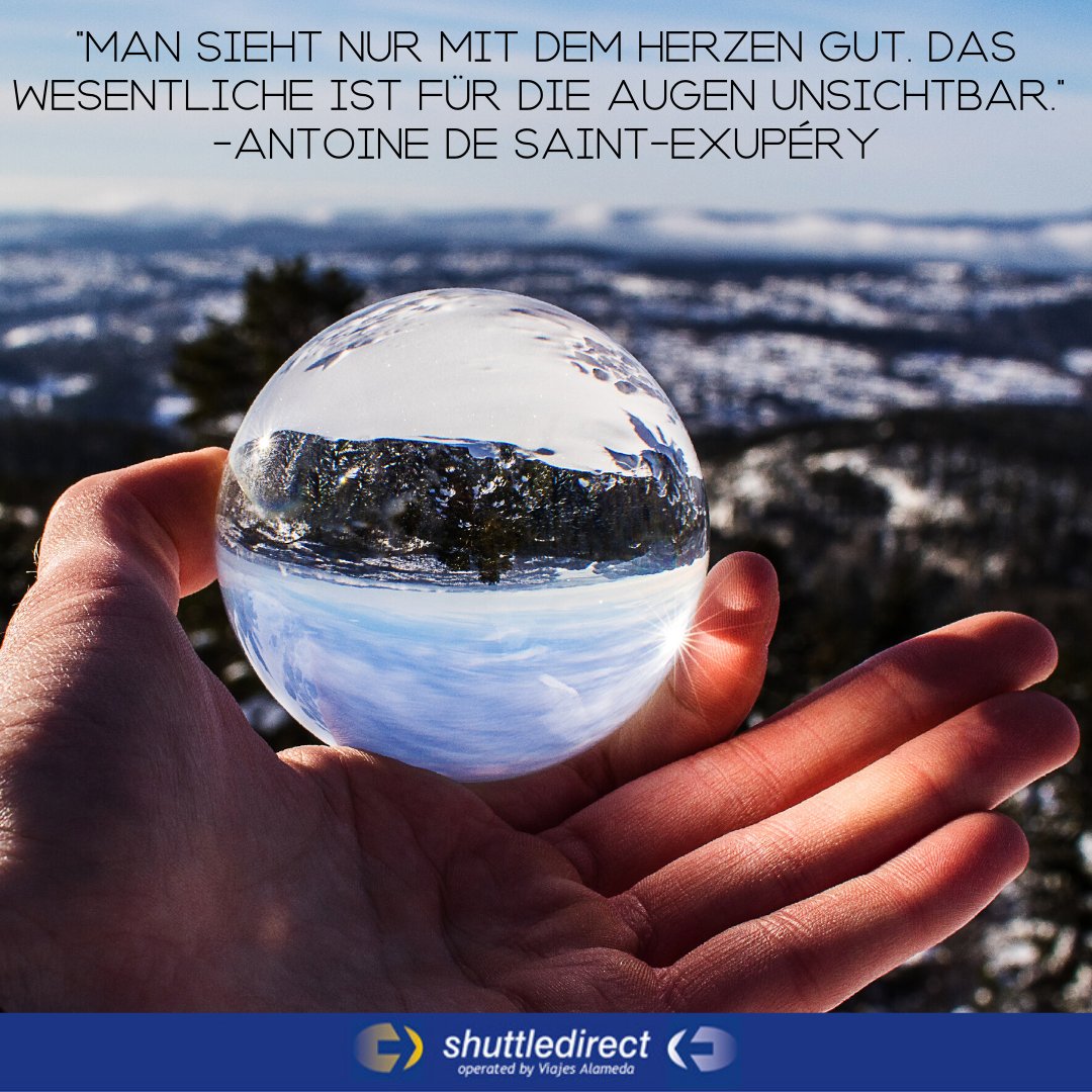 Shuttle Direct De On Twitter Man Sieht Nur Mit Dem Herzen