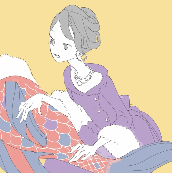 何にも考えずに描いたから誰でもないよ 