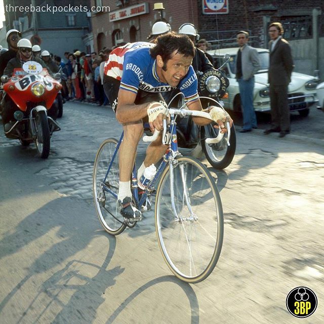 ThreeBackPocket's tweet image. A star Belgian cyclist, riding for an Italian team, draped in the colours of the American flag. A cosmopolitan combination that brought flair and style to the peloton.
-
The life, times, and of course the jerseys of Roger ‘The Gyspy’ De Vlaeminck and the… ift.tt/38i8F9y
