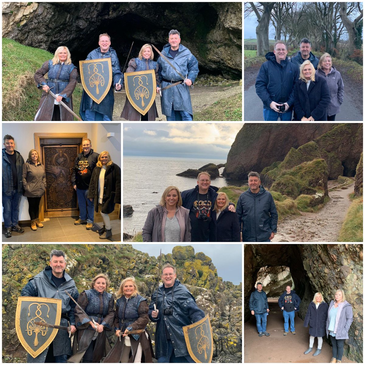 GoT_Tours's tweet photo. Adrian's Iron Islands & Rope Bridge Tour December 7th. #GameofThrones #filmlocation #Tour #HouseGreyjoy #Pyke #swordswinging #shieldcarrying #ironborn #whatisdeadmayneverdie #DoorsofThrones #NorthernIreland #GoTTerritory https://t.co/qC9bDmh9G2