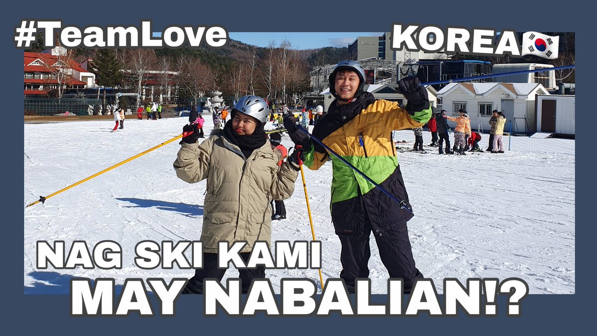 bont_bryan's tweet photo. Ito na! Alam ko matagal nyo na hinihintay tong korea vlog namin! Ito na ang simula hahhaa Nag ski kami kaso nabalian ako :( panuorin nyo: https://t.co/rNM4ZPPfsl https://t.co/K704y0IejE