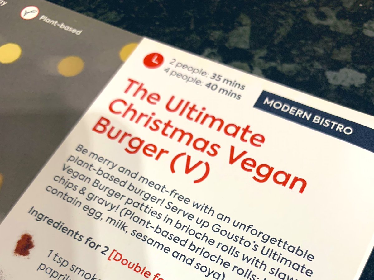 mustang_sarah's tweet photo. Moment of panic when looking through my @goustocooking recipes for this week. VEGAN? 😱 But all is well, they just sent the wrong card. I have all the correct ingredients for Venison burgers 😂 *phew* #meatplease https://t.co/fzCCTRuyL4