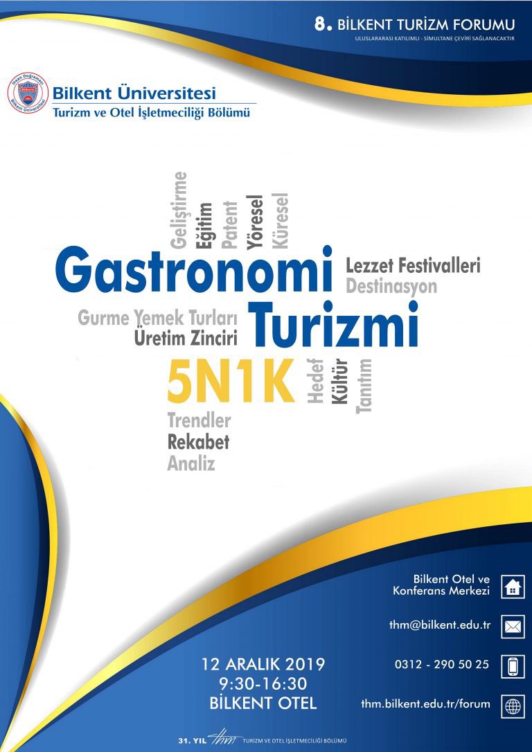 8.Bilkent Turizm Forumu 12 Aralık tarihinde Bilkent Otel ve Konferans Merkezinde yapılacak. Dekanımız Kamer Rodoplu ve Eda Gürel ile birlikte, katılımlarıyla onur duyacağımızı bildirmek üzere Kültür ve Turizm Bakanımız Sayın Mehmet Nuri Ersoy’u makamında ziyaret ettik.Bekliyoruz.