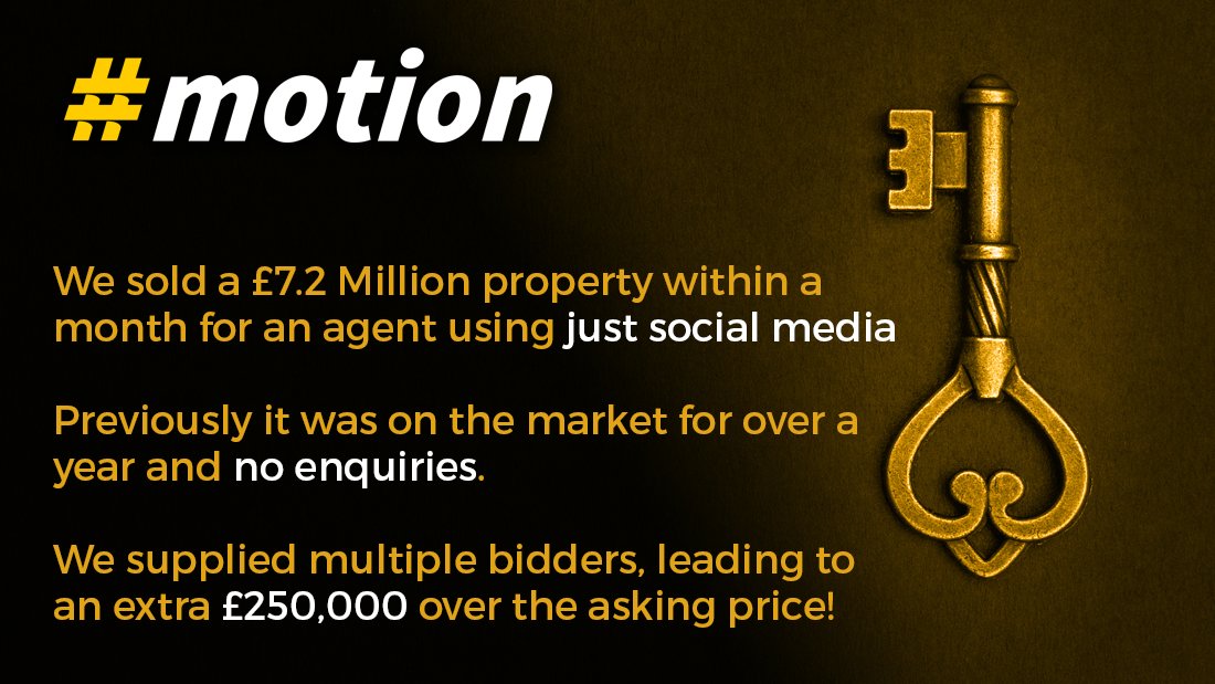 HashtagMotion's tweet image. Any #estateagents who have high value #property in need of advertising across #socialmedia - come to the experts #motion. Forget &apos;wet finger in the air&apos; conventional advertising - we target individuals who already show interest in properties such as yours bit.ly/2RtkocS