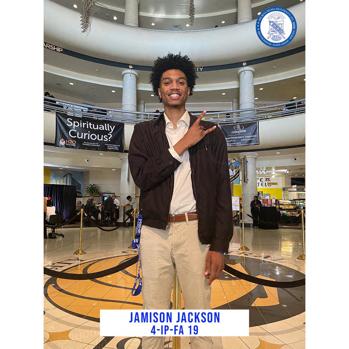 UCFSigmas's tweet photo. #4 Jamison Jackson S.K.A. EL CHAPO
Major: Business Management
Expected Graduation: Fall 2021
🕊: @_JamJ_1221
📸: Jan.j1221
#MEETTHENEOS #GOMAB #FALL2k19 #FLSigmas #UCFSigmas https://t.co/ulSOfexVl1