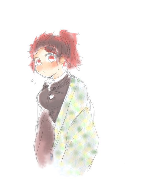 キハラさんがTwitterに投稿した竈門炭治郎(鬼滅の刃)のイラスト。