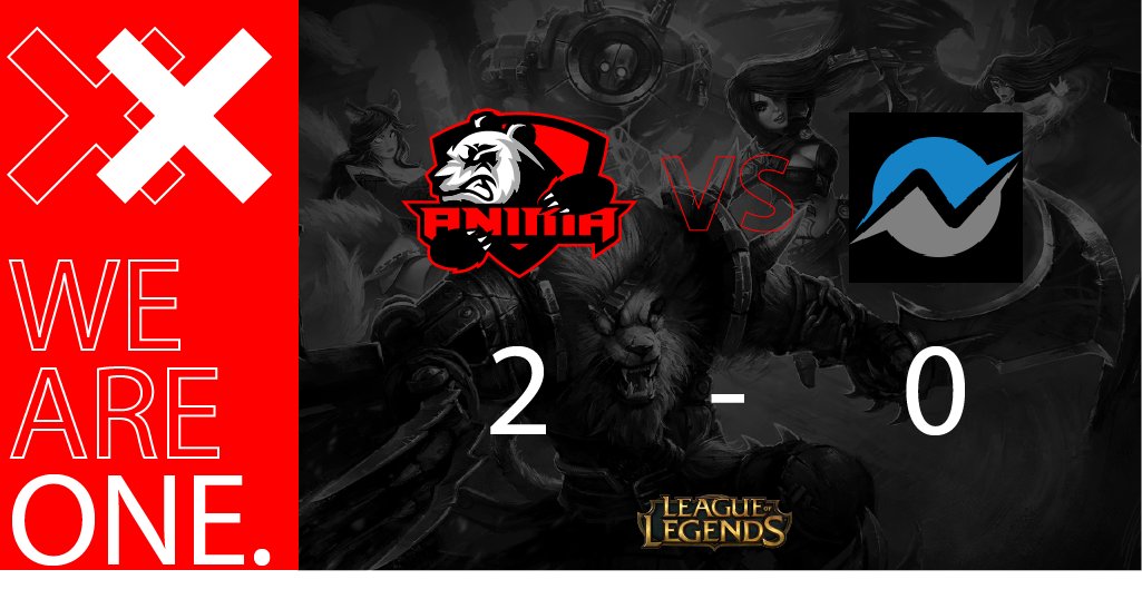 anima_eSport's tweet photo. [#LeagueOFLegends]

Last week our Loki won their last match of the @esportsleaguech against noetic Unity.

During the whole season they made us very proud as they performed really well for their first tournament! 

Congrats and keep up the good work for next season! #WeAreOne https://t.co/QCxAl7wiCA