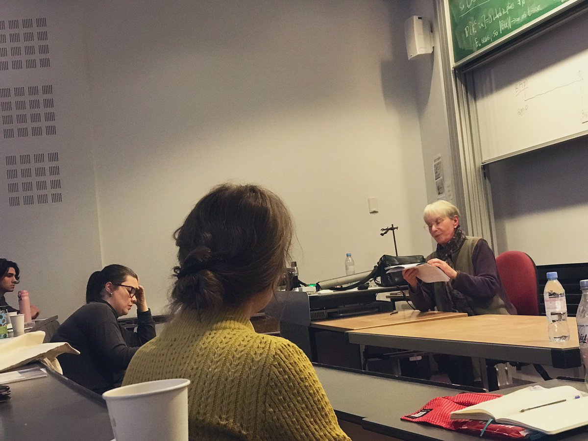 Warwick_Mind's tweet photo. Jane Heal @CambridgePhilos delivering her paper “On Underestimating Us” today at @MindGrad , @PhilosWarwick https://t.co/Qzc982m3zz