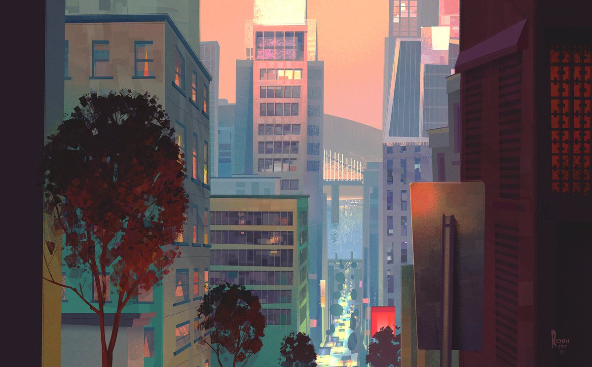 robhrr's tweet image. It’s been awhile since I’ve posted something new. Started this over the Thanksgiving holiday last week. Shaking the rust off... #graphicSF #ART #design #painting