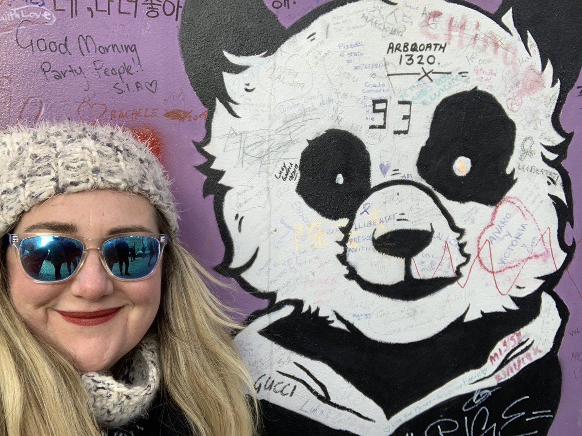 heddamaven's tweet photo. Look who found a panda? They are everywhere. Lol. #JustClickthePanda @ContentPanda #ESPC19 #JohnLennonWall #Prague @EuropeanSP https://t.co/RNH2hXsRDB