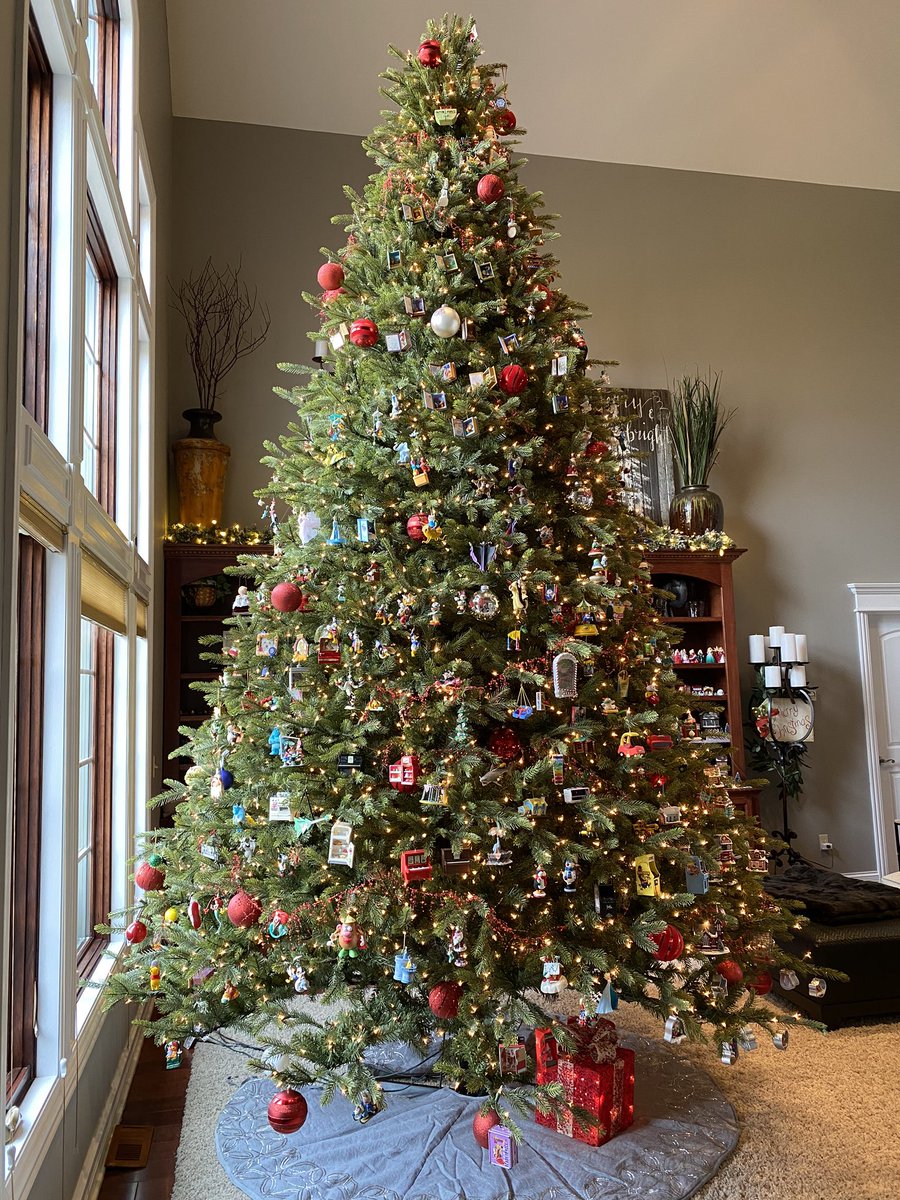 30 Years of collecting Hallmark Ornaments!  Not all of them even fit on this 14’ Tree.  Some collections are on other trees and shelves.  #Hallmark #HallmarkChannel
