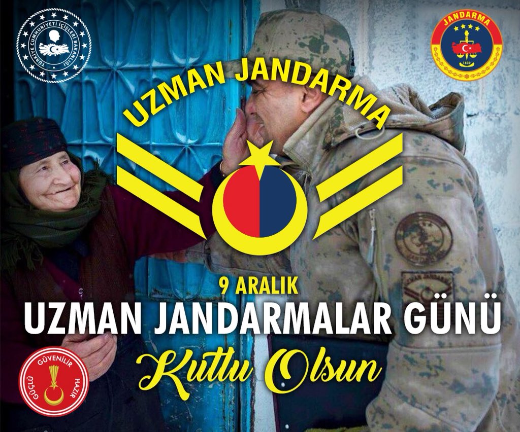 serefcayirtepe's tweet photo. Ülkemizin ve Jandarma teşkilatının bel kemiği,  göz bebeği, sahadaki gözü kulağı  cefakar bir o kadarda fedakar Kahraman UZMAN JANDARMALARIN #9AralıkUZMANJANDARMALAR günü kutlu olsun.  @EMUJAD @jandarma @UlviYonter @mehmedmus @SermetAtay @suleymansoylu @CHPMuratBakan @tgmcelebi https://t.co/iETEuko0ZD