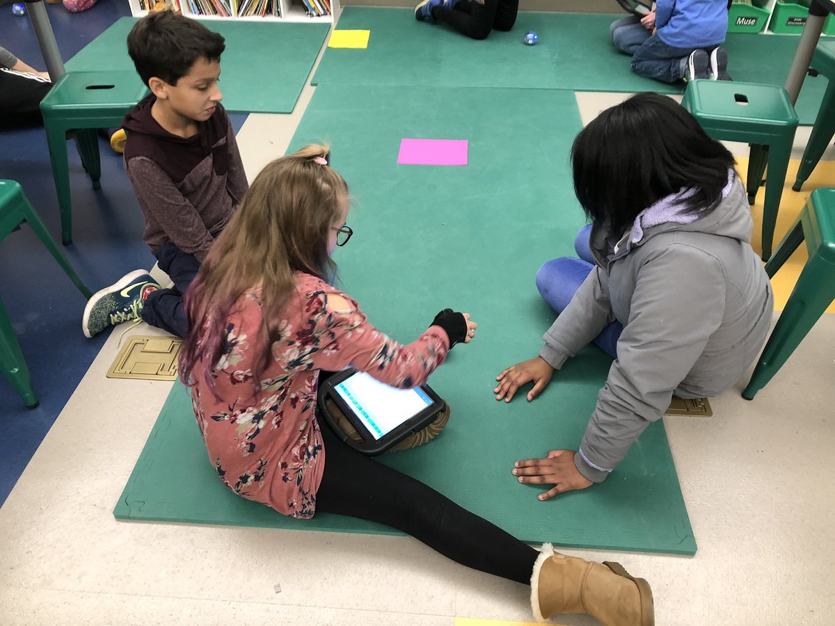 ElizaGemmill's tweet photo. I am looking forward to the Hour of Code this week!   We are so enjoying all of our new coding resources.   @OldHundredES #HourOfCode #Spheros https://t.co/5lfW7y8AH8