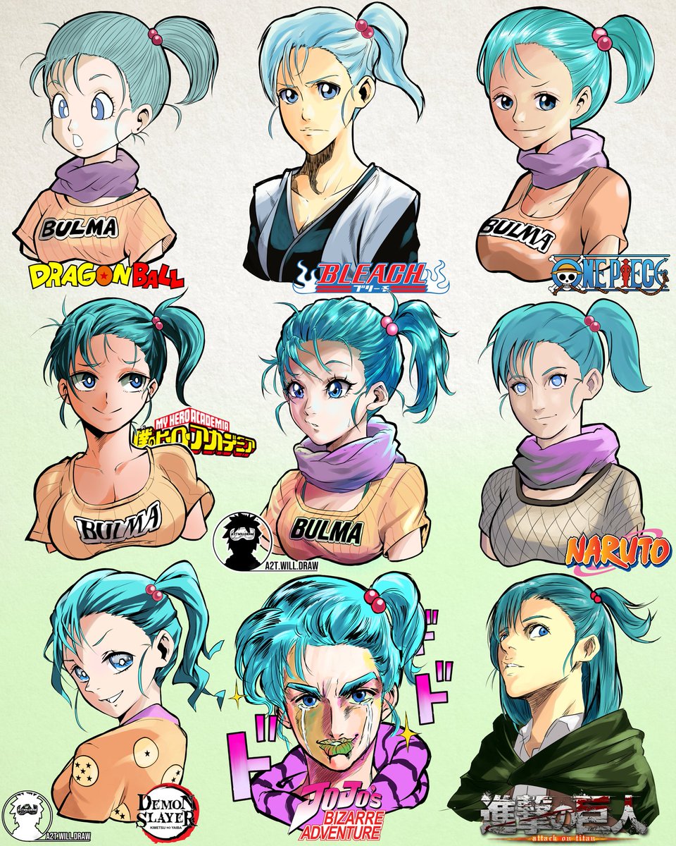 Time for me to take care of #Bulma! My 9 Anime Styles challenge continues on my Instagram! 