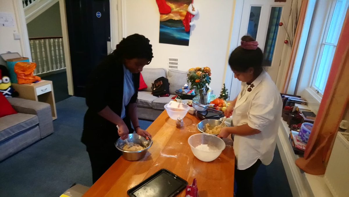 MSYBoarding's tweet photo. Following on from our Christmas dinner and disco on Friday, the festivities has been continuing today with the girls baking Christmas cookies 🎄#iloveboarding #weknowgirlscan https://t.co/iQUAuVD48q