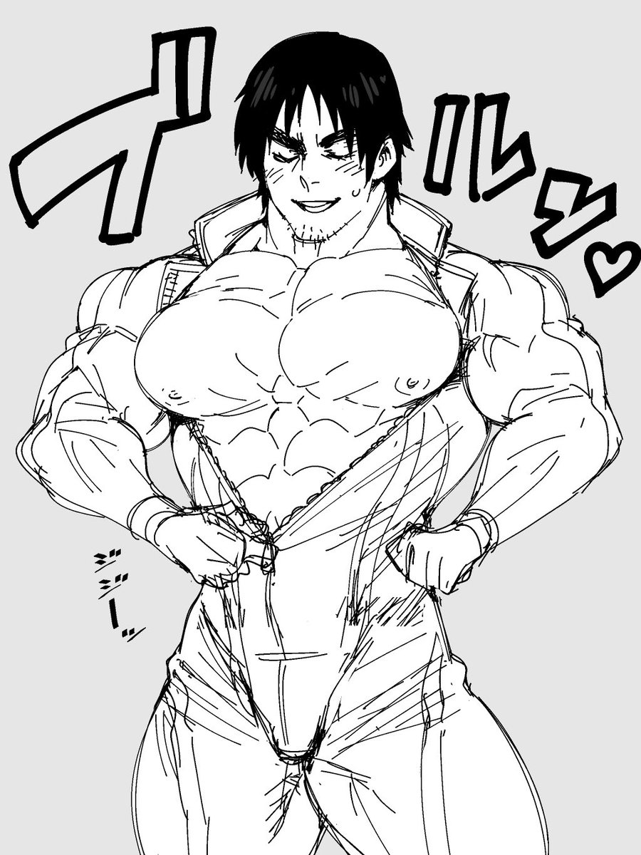 マッチョがライダースーツから爆乳を溢れさせる性癖。 