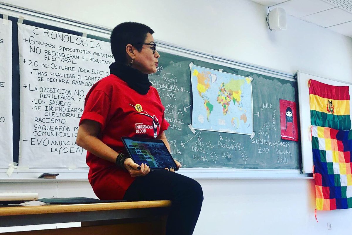 G_Pisarello's tweet photo. En la #CumbreSocialClima, denunciando el carácter clasista, sexista, racista y ecocida del nuevo golpismo en América Latina.

Porque se necesitan con urgencia redes de solidaridad, se agradece tener compas como @_Maria_Dantas_  y @er1kguerrero q no fallan y siempre están ahí!💚💪🏽 https://t.co/horMGQMoId