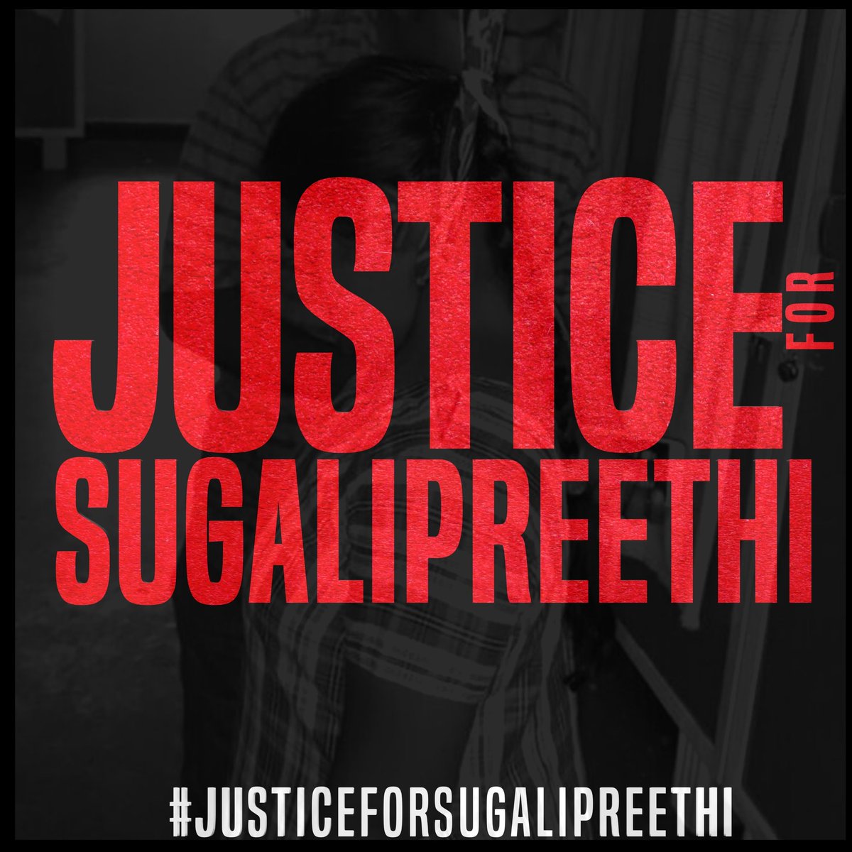 TrendsAlluArjun's tweet photo. Let's fight for justice 🙏🙏

#JusticeForSugaliPreethi https://t.co/VLfodngYX2